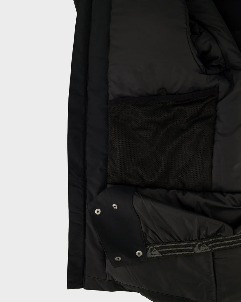 Boys Double Black Snow Jacket