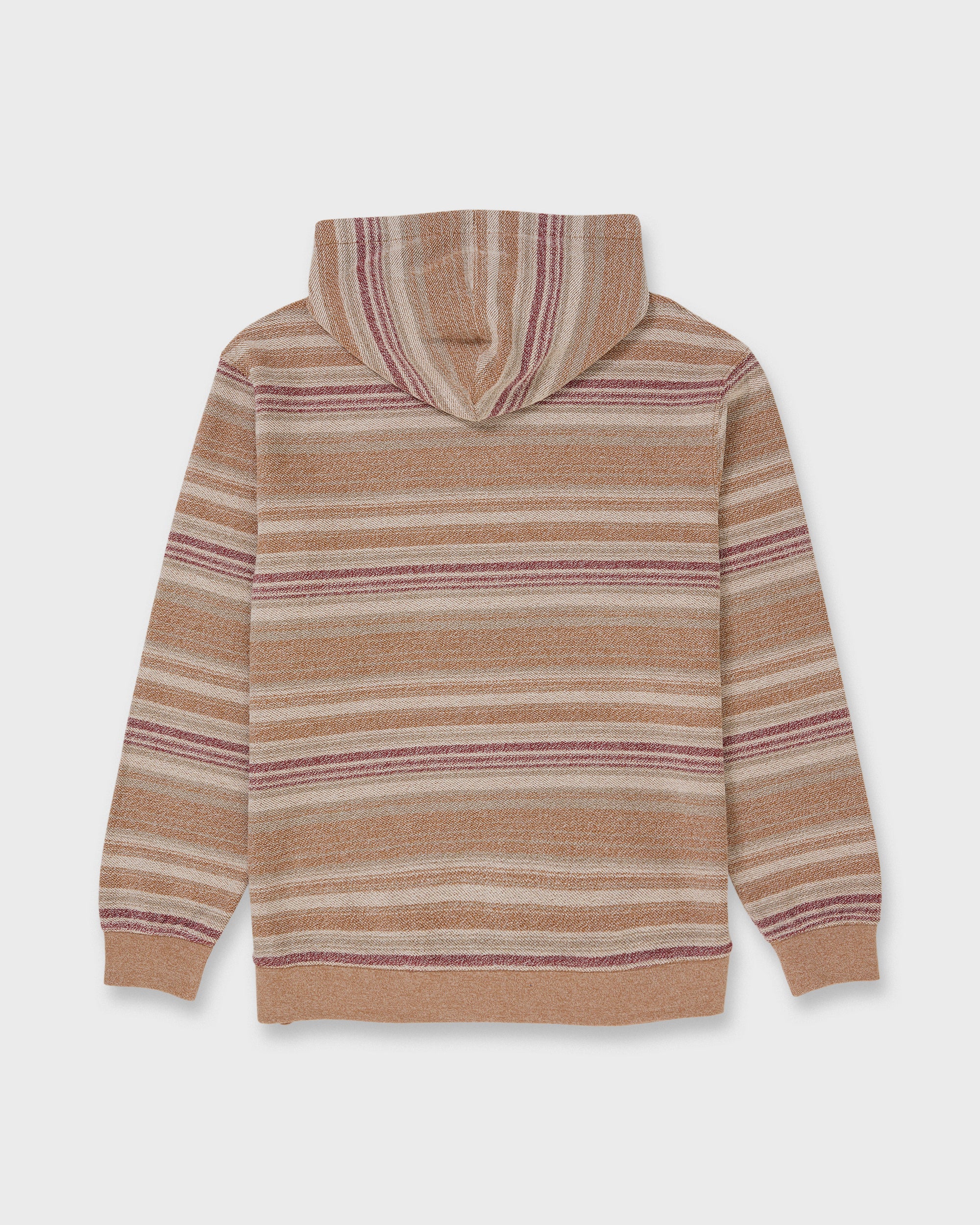 Great Otway Yarn-Dyed Stripe Pullover Hoodie - Bone White | Quiksilver