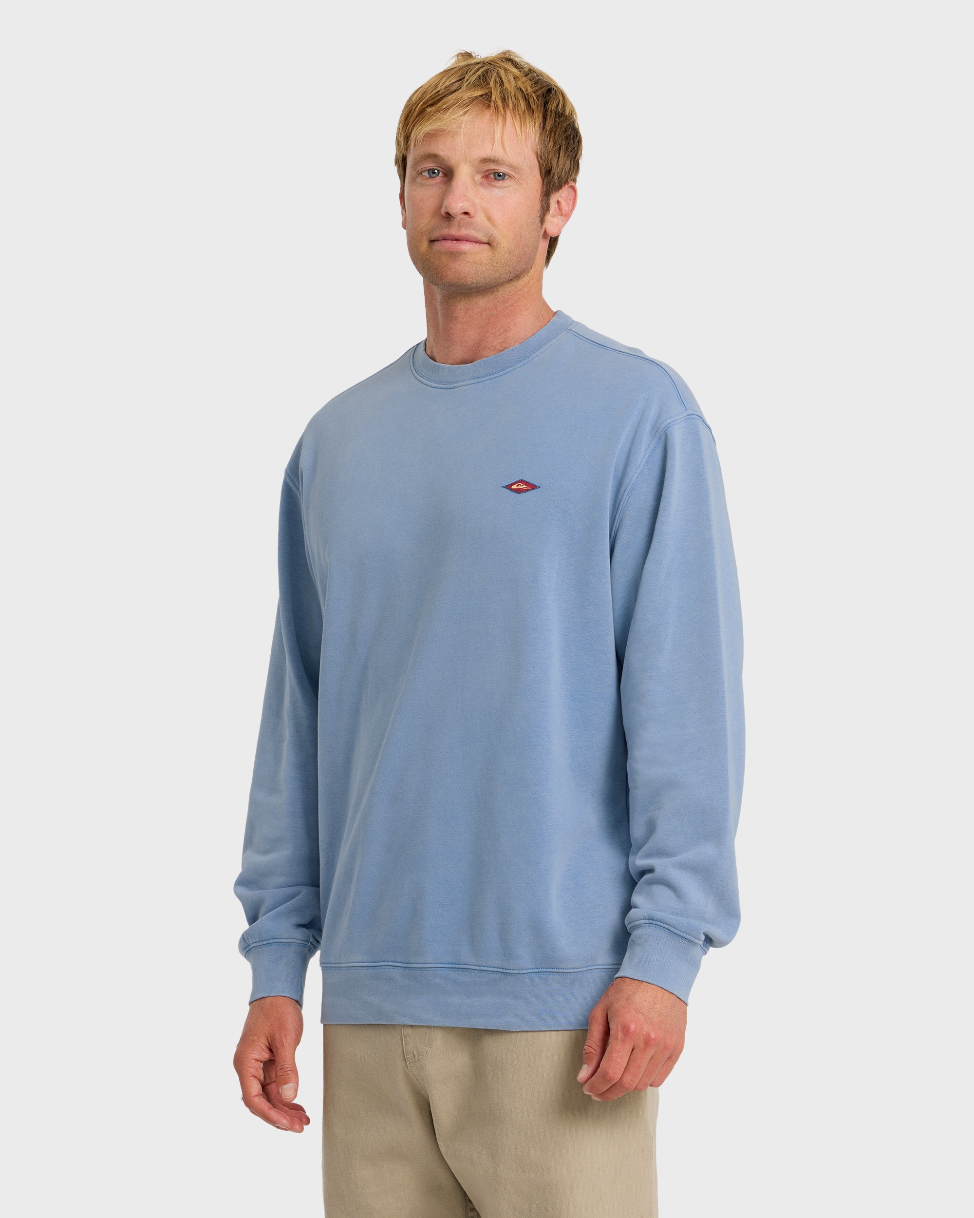 Saltwater Mineral Wash Crewneck Sweatshirt - Riviera | Quiksilver