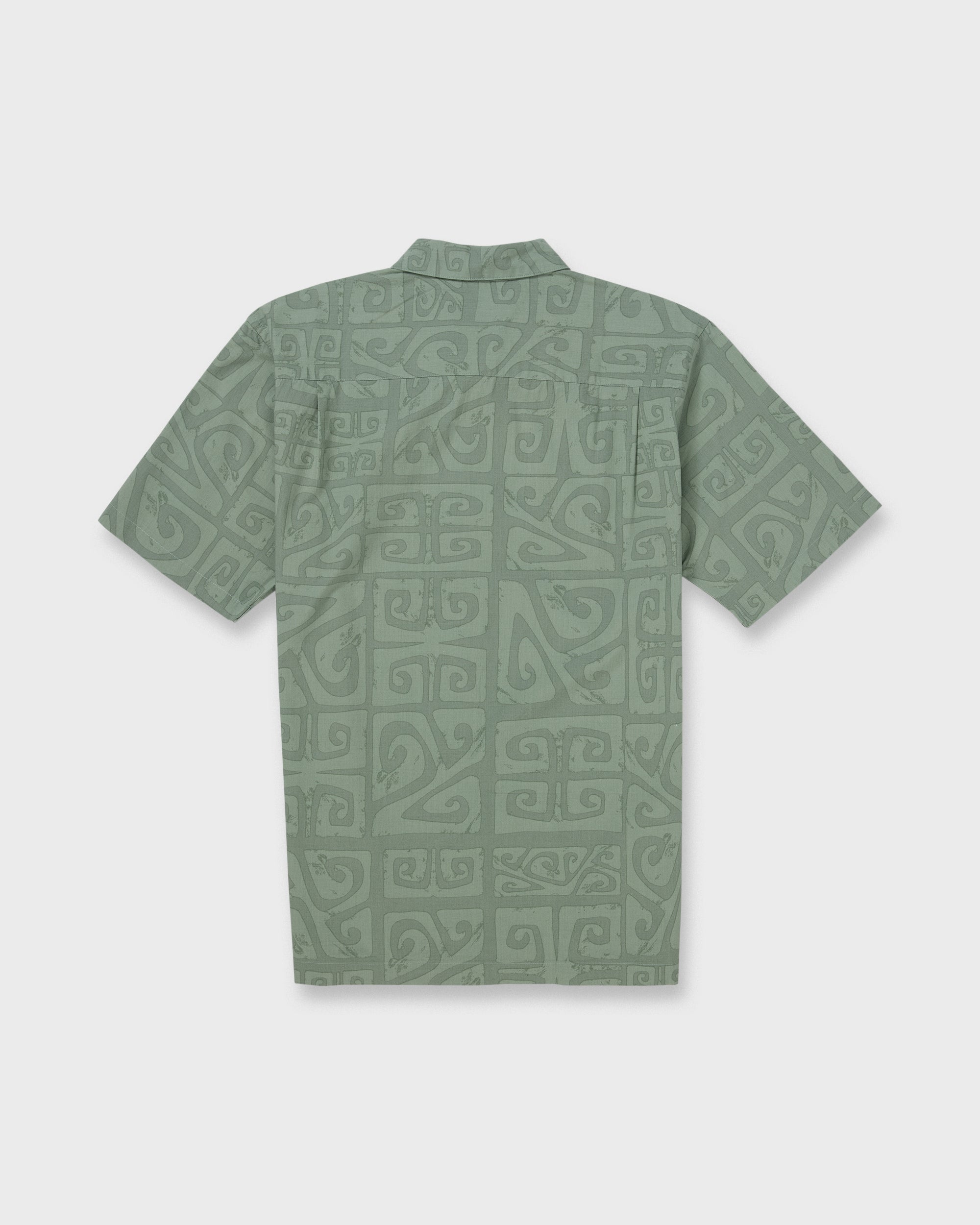 Waterman Tiki Beach Short Sleeve Shirt - Lily Pad | Quiksilver