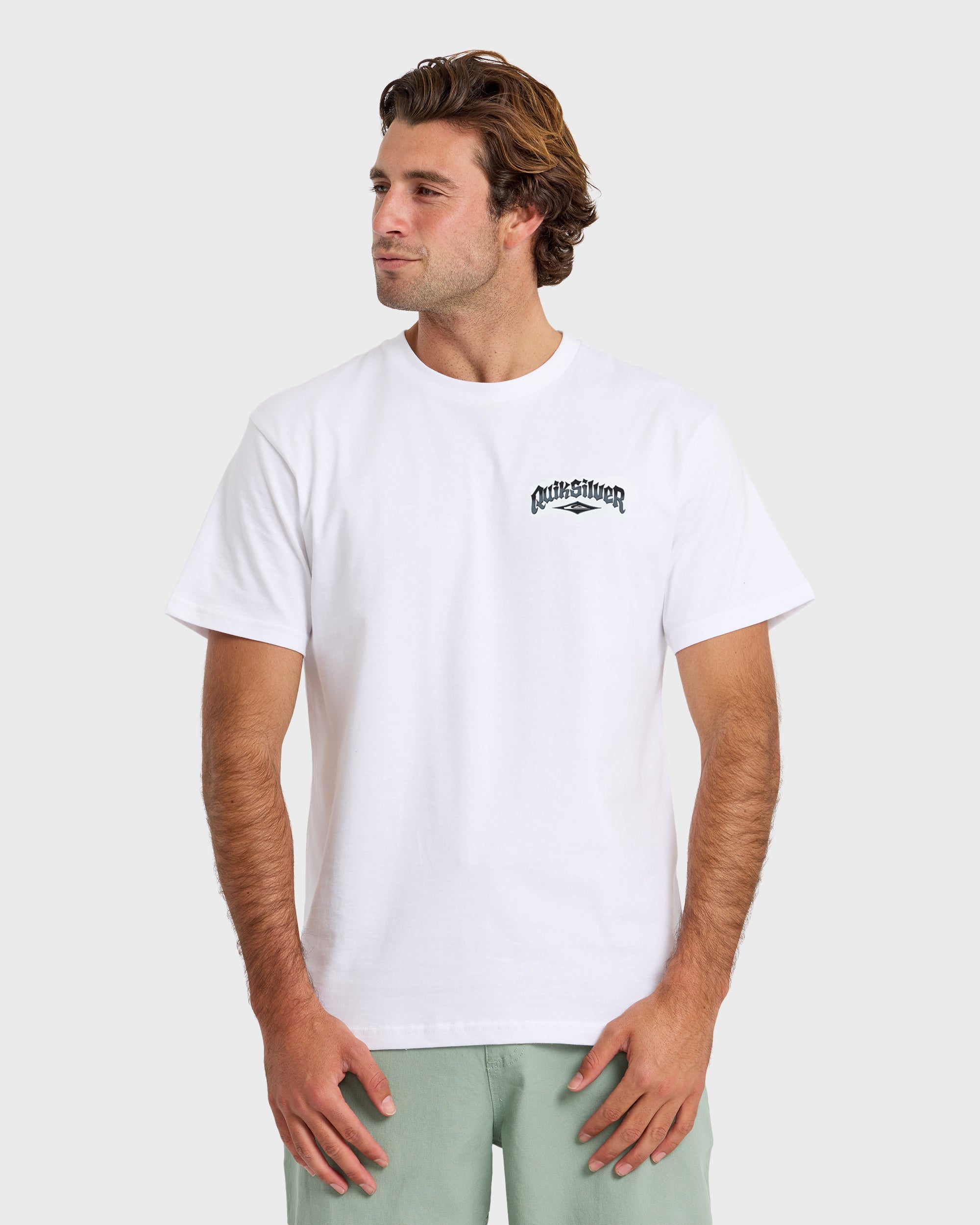 Diamond Arch Classic Short Sleeve T-Shirt - White | Quiksilver