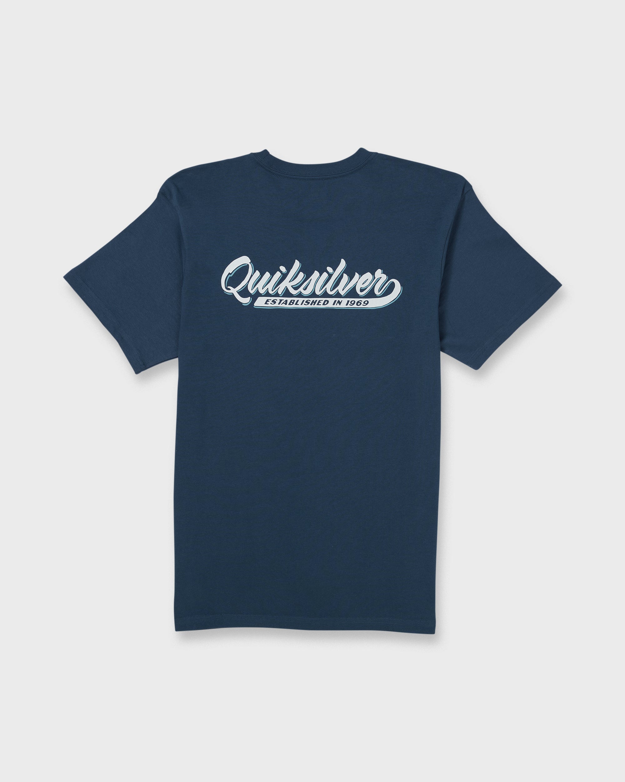 Thick To Thin Graphic Short Sleeve T-Shirt - Dark Denim | Quiksilver