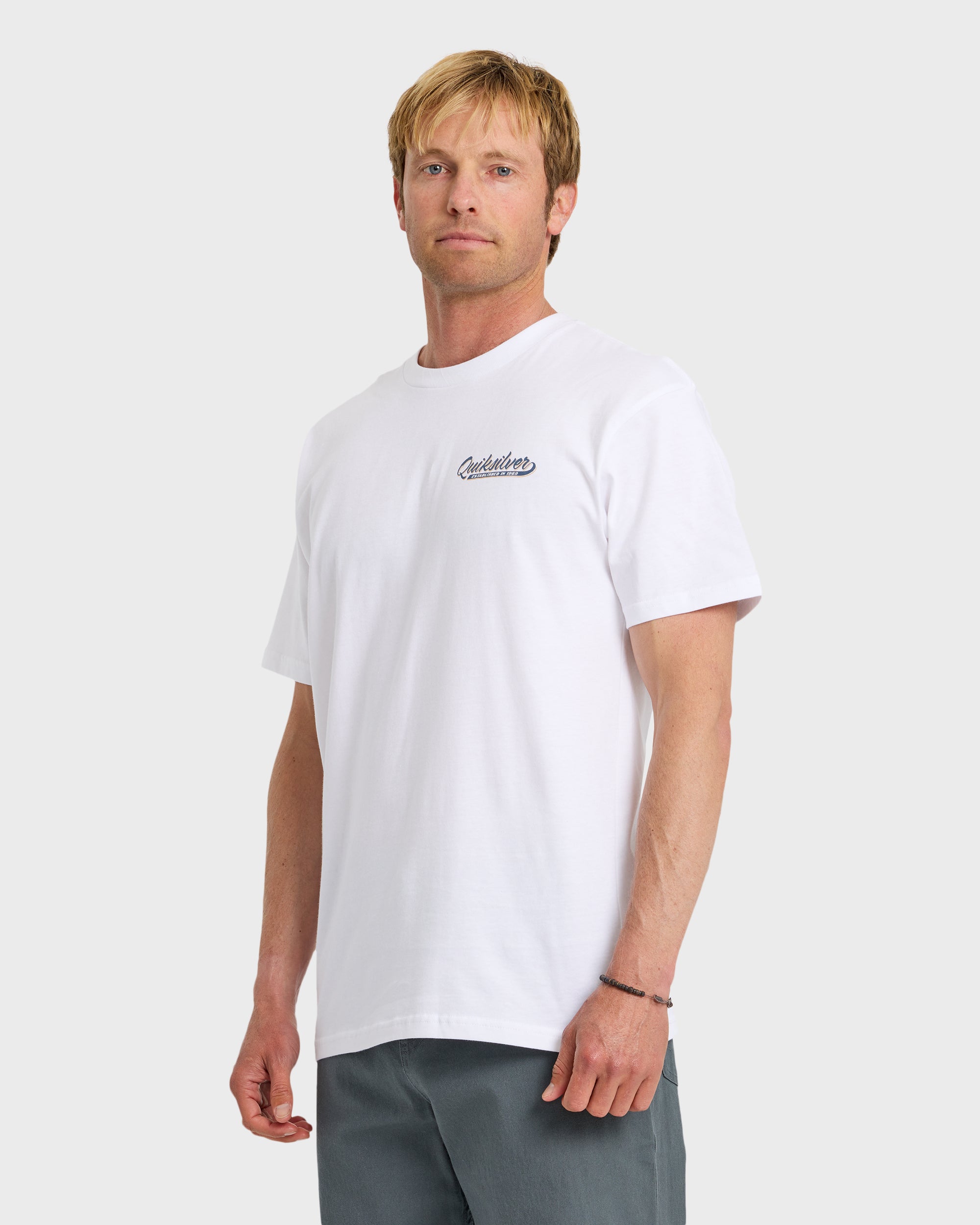 Thick To Thin Graphic Short Sleeve T-Shirt - White | Quiksilver