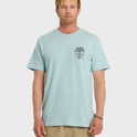 Uno Palm Short Sleeve T-Shirt - Blue Haze