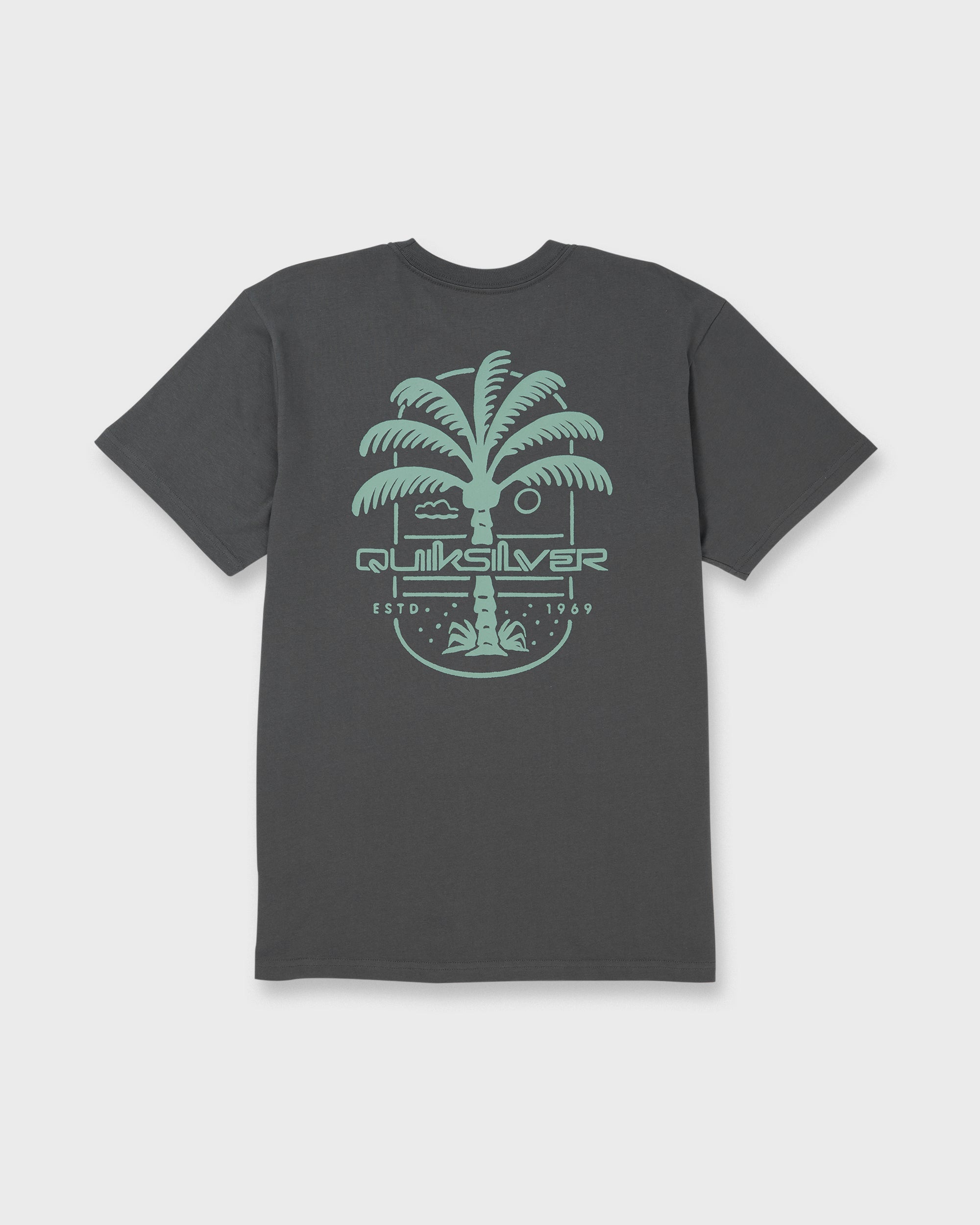 Uno Palm Short Sleeve T-Shirt - Iron Gate | Quiksilver