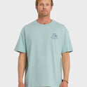 Vintage Bubble Originals Oversized Short Sleeve Graphic T-Shirt - Blue Haze