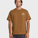 Vintage Bubble Originals Oversized Short Sleeve Graphic T-Shirt - Tobacco