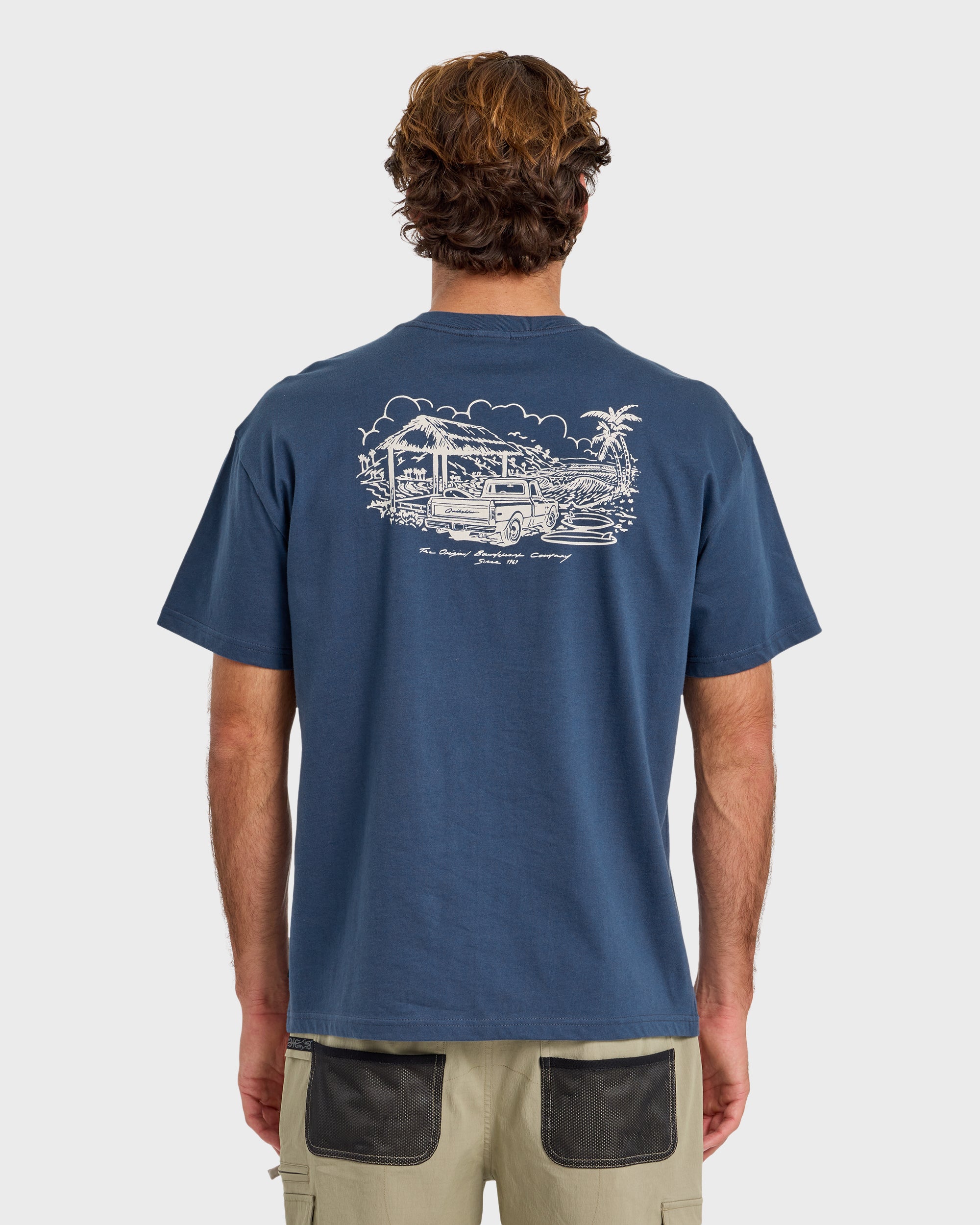 その他 GA Quicksilver Grail Get Out There Originals Oversized Short Sleeve T-Shirt - Dark
