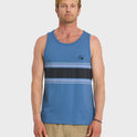 Floater Stripe Tank - Riviera Heather