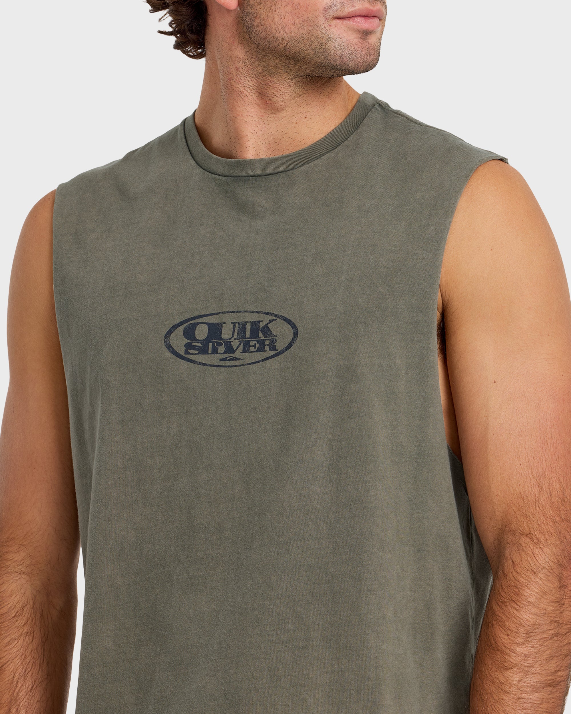 Blends Oversized Acid Wash Tank Top - Grape Leaf | Quiksilver