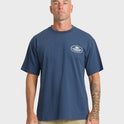 Waterman Union Made Sueded Short Sleeve T-Shirt - Dark Denim