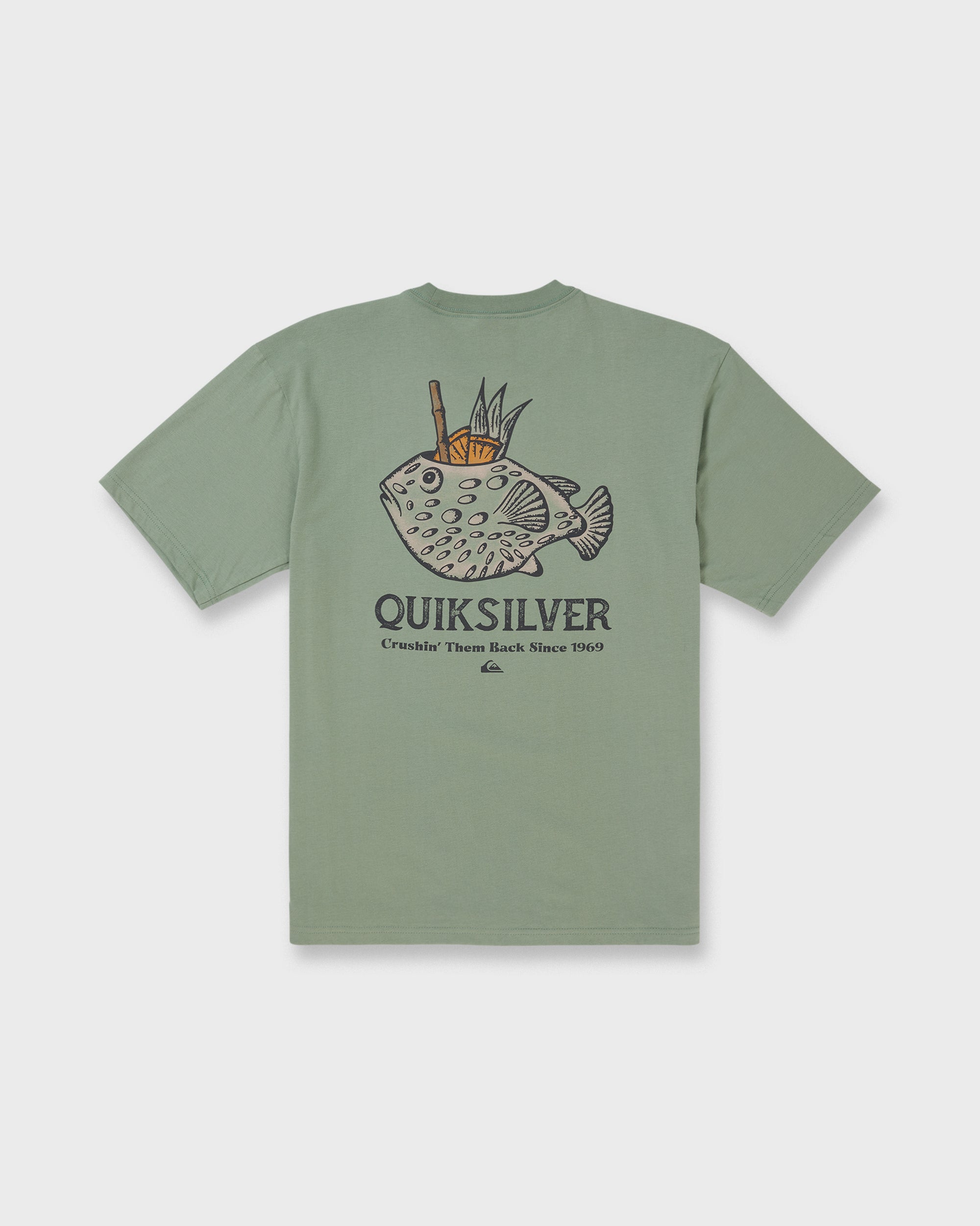 Waterman Mai Tai Time Short Sleeve T‑Shirt - Lily Pad | Quiksilver