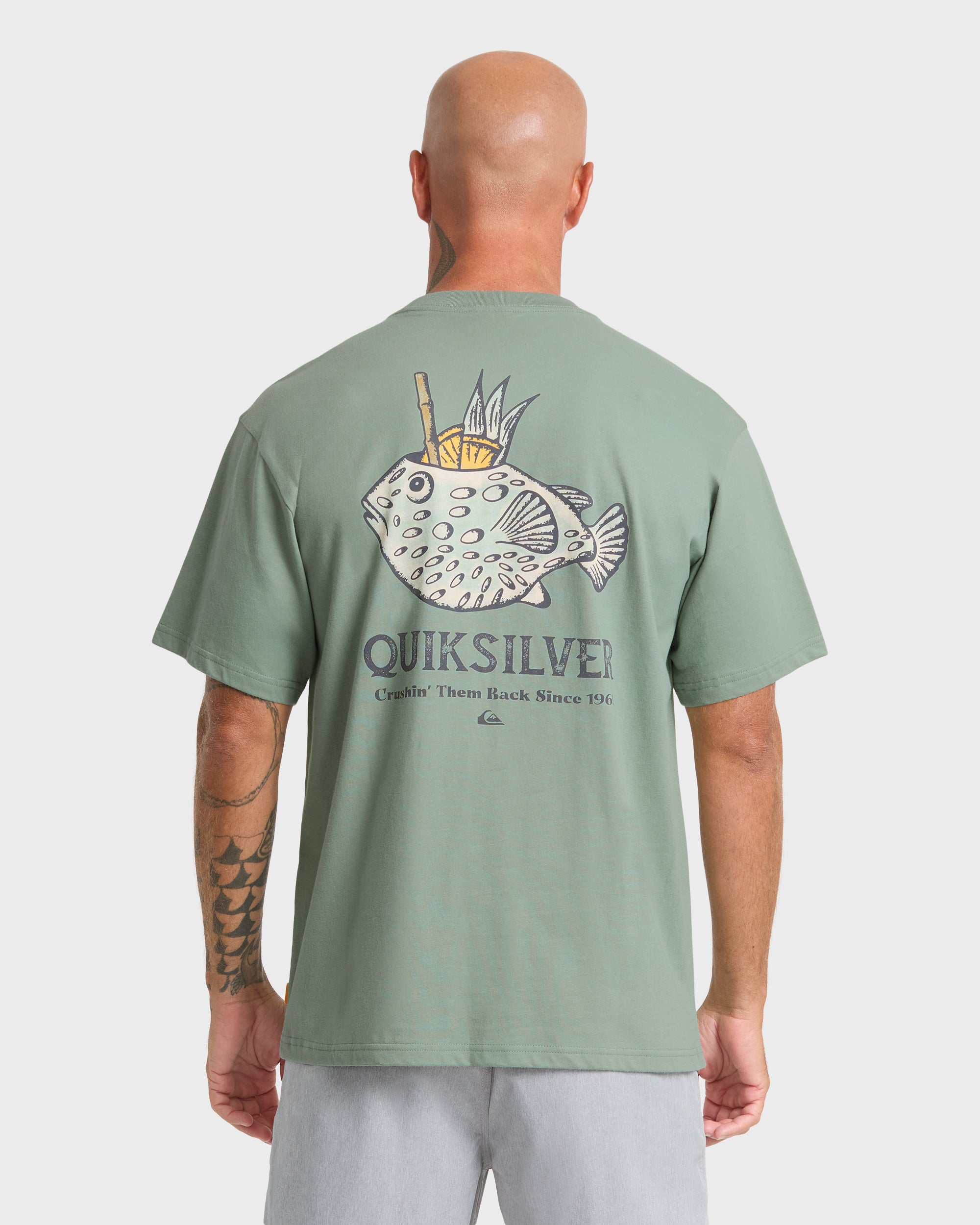 Waterman Mai Tai Time Short Sleeve T‑Shirt - Lily Pad | Quiksilver