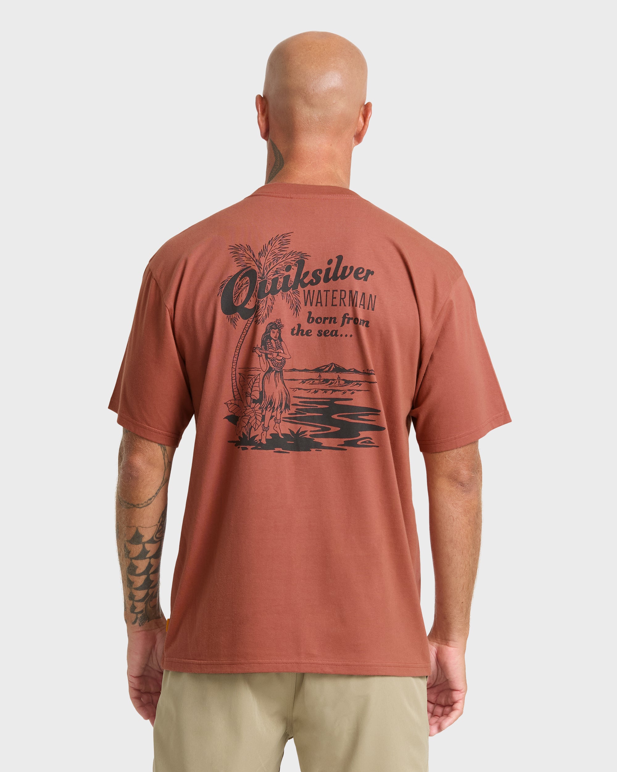 Waterman Lady Ukulele Short Sleeve T-Shirt - Marsala | Quiksilver