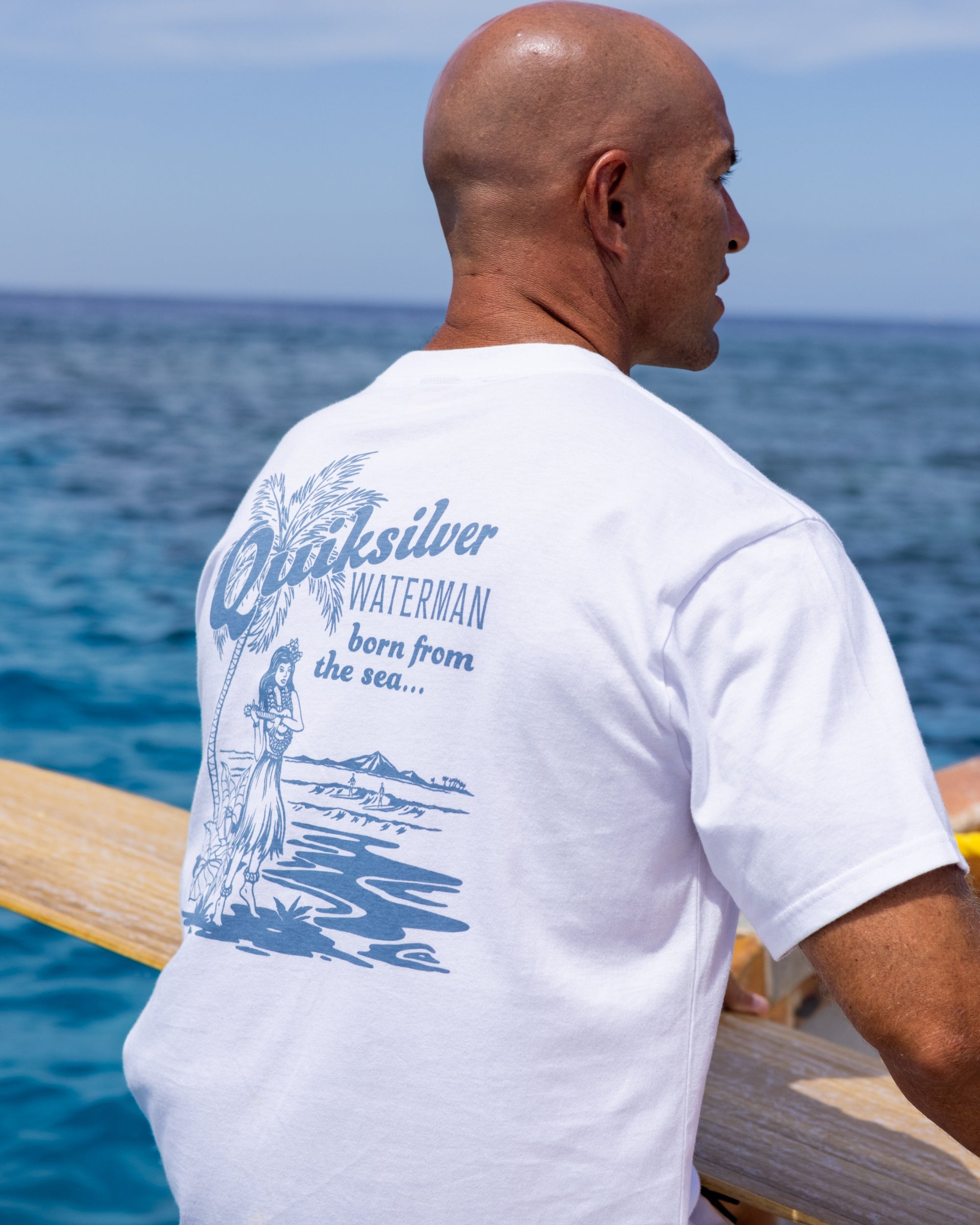 Waterman Lady Ukulele Short Sleeve T-Shirt - White | Quiksilver