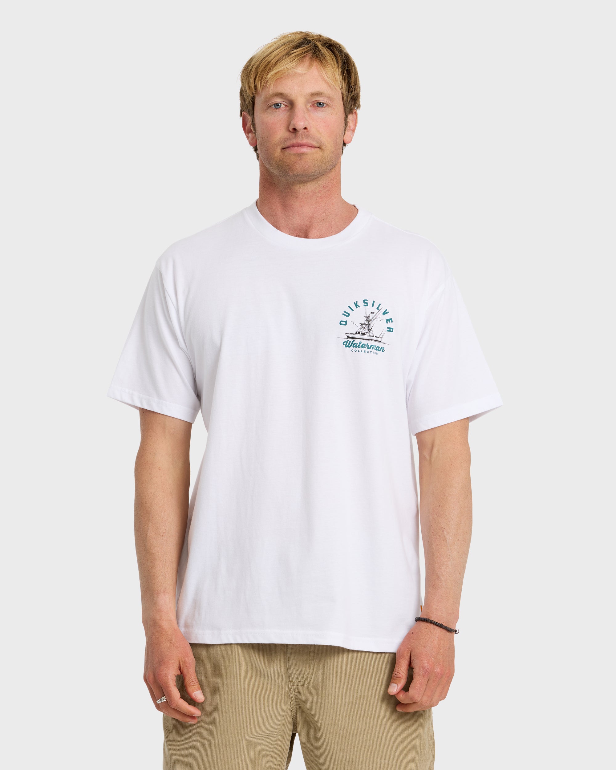 Waterman Early Morning Sueded Short Sleeve T-Shirt - White