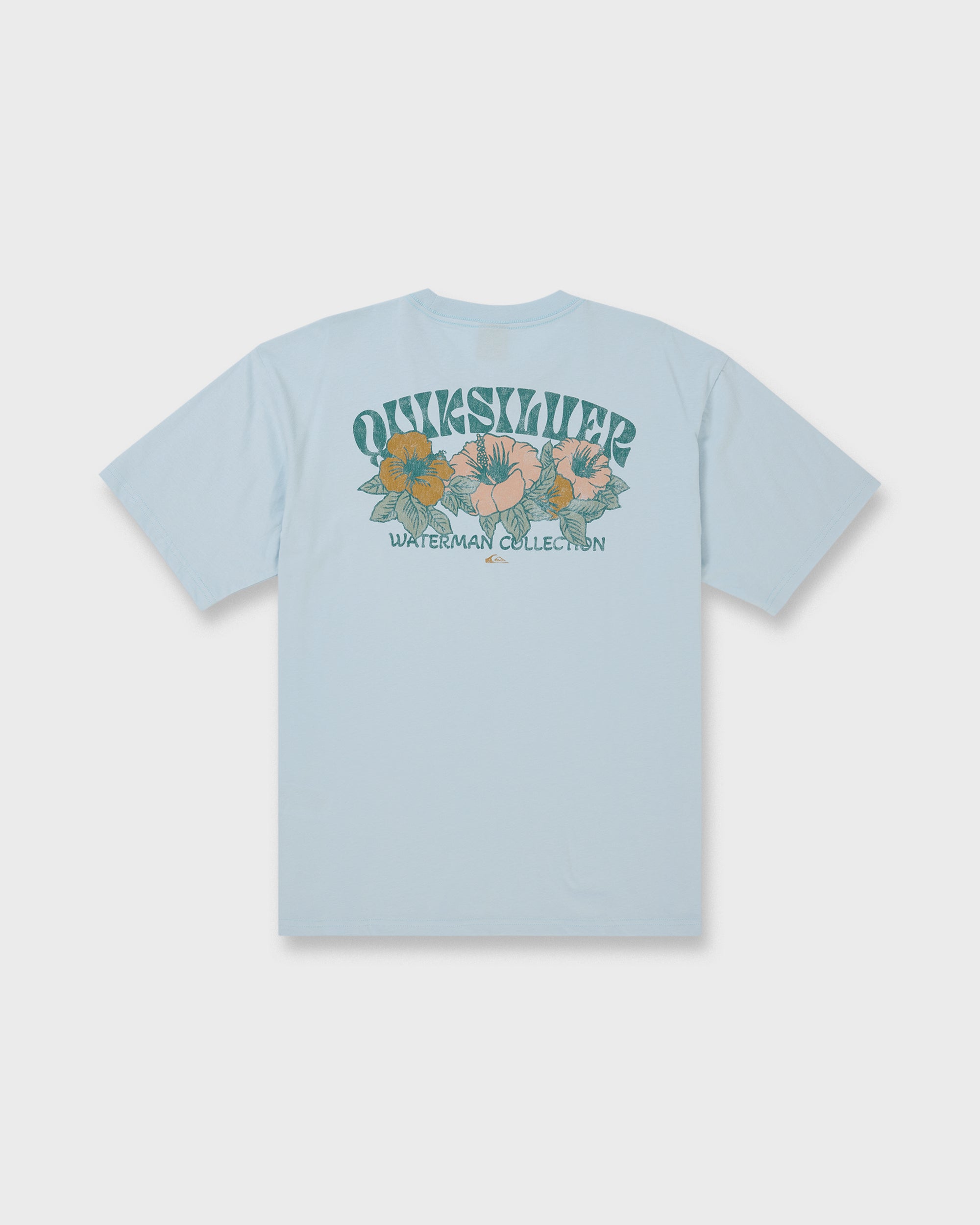 Waterman Las Flores Sueded Short Sleeve T-Shirt - Skyway | Quiksilver