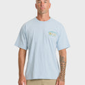 Waterman Las Flores Sueded Short Sleeve T-Shirt - Skyway