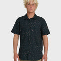 Ditsy Blossom Classic Short Sleeve Shirt - Anthracite