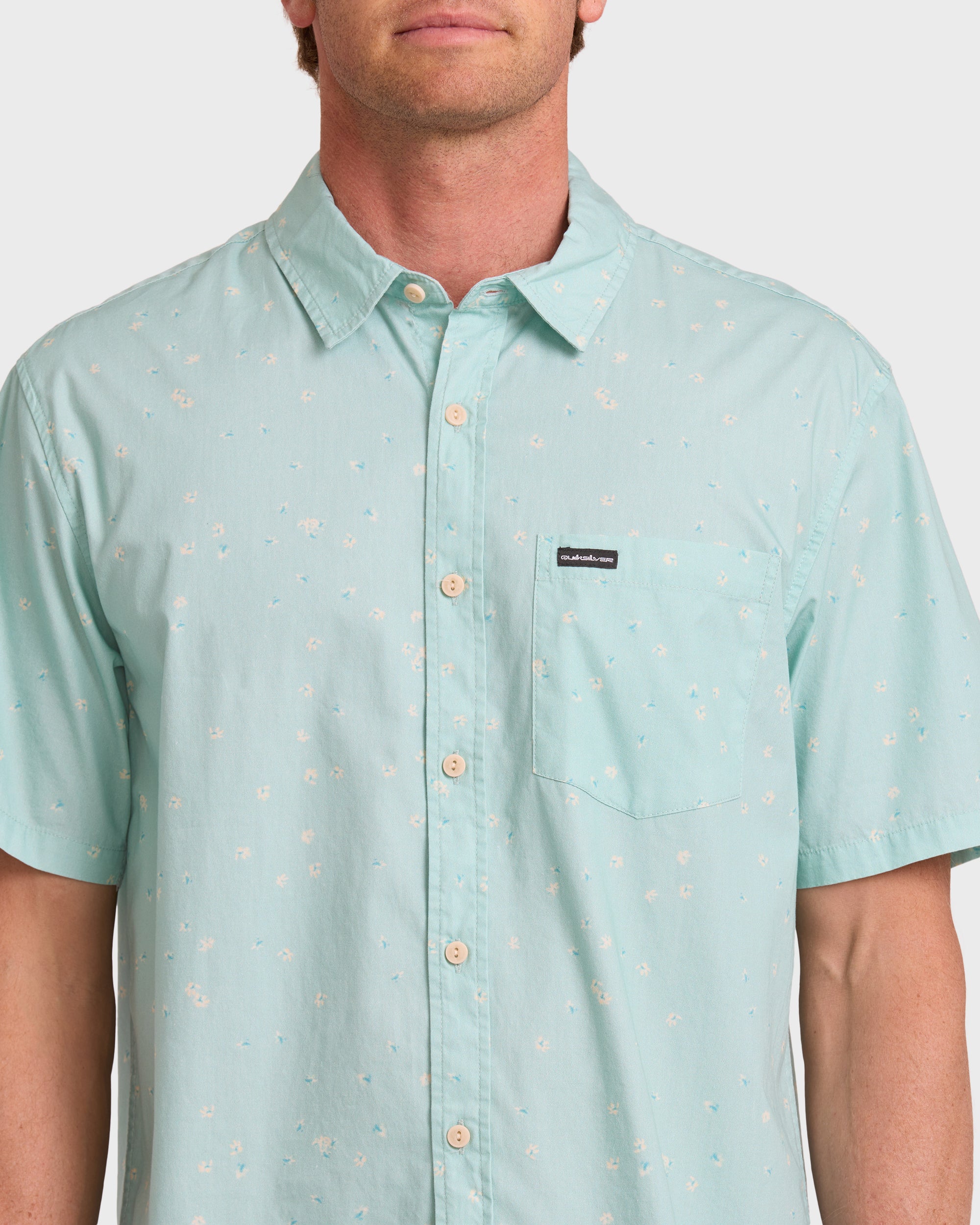 Ditsy Blossom Classic Short Sleeve Shirt - Blue Haze | Quiksilver