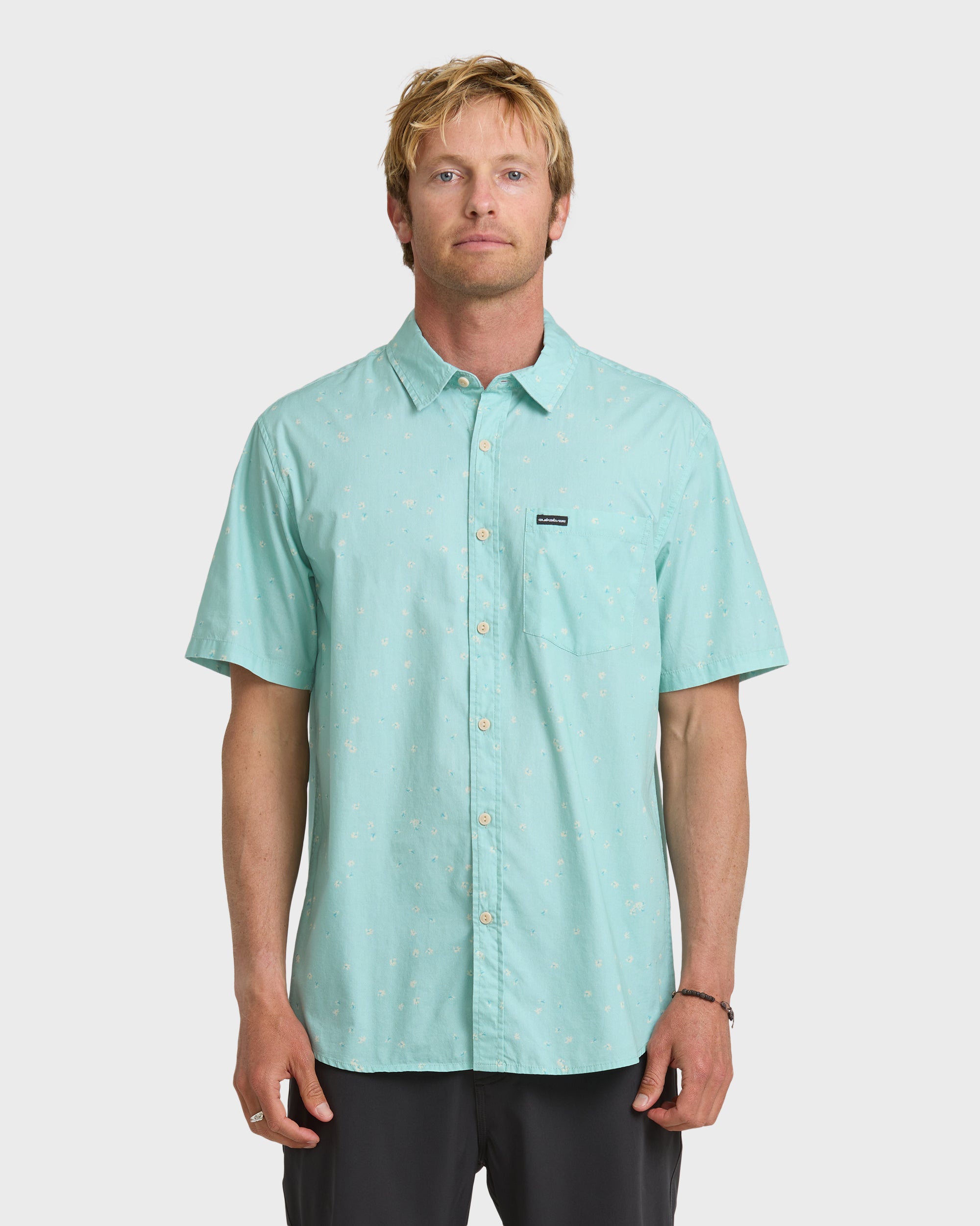 Ditsy Blossom Classic Short Sleeve Shirt - Blue Haze | Quiksilver