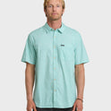 Ditsy Blossom Classic Short Sleeve Shirt - Blue Haze