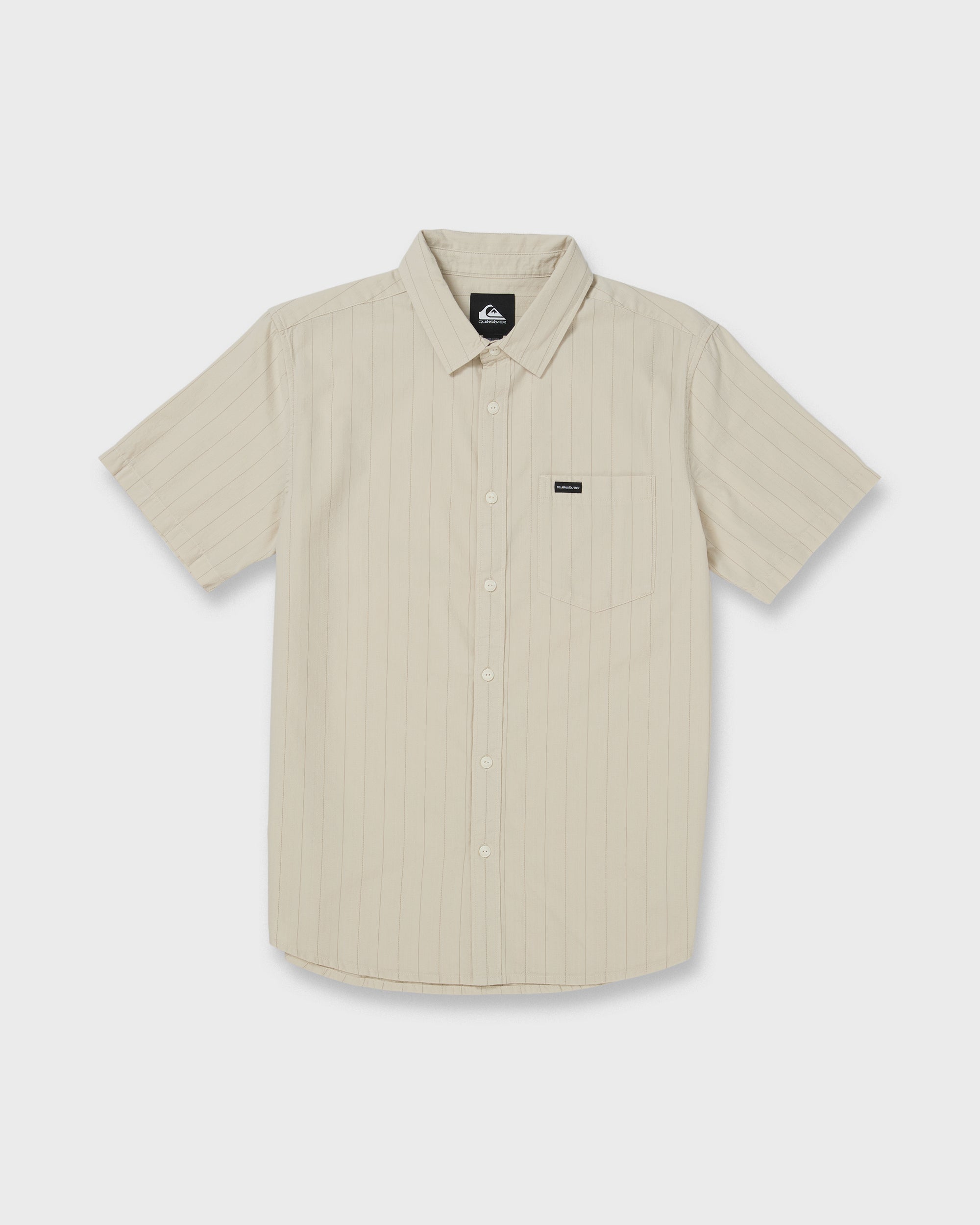 Dobby Stripe Classic Short Sleeve Shirt - Bone White | Quiksilver