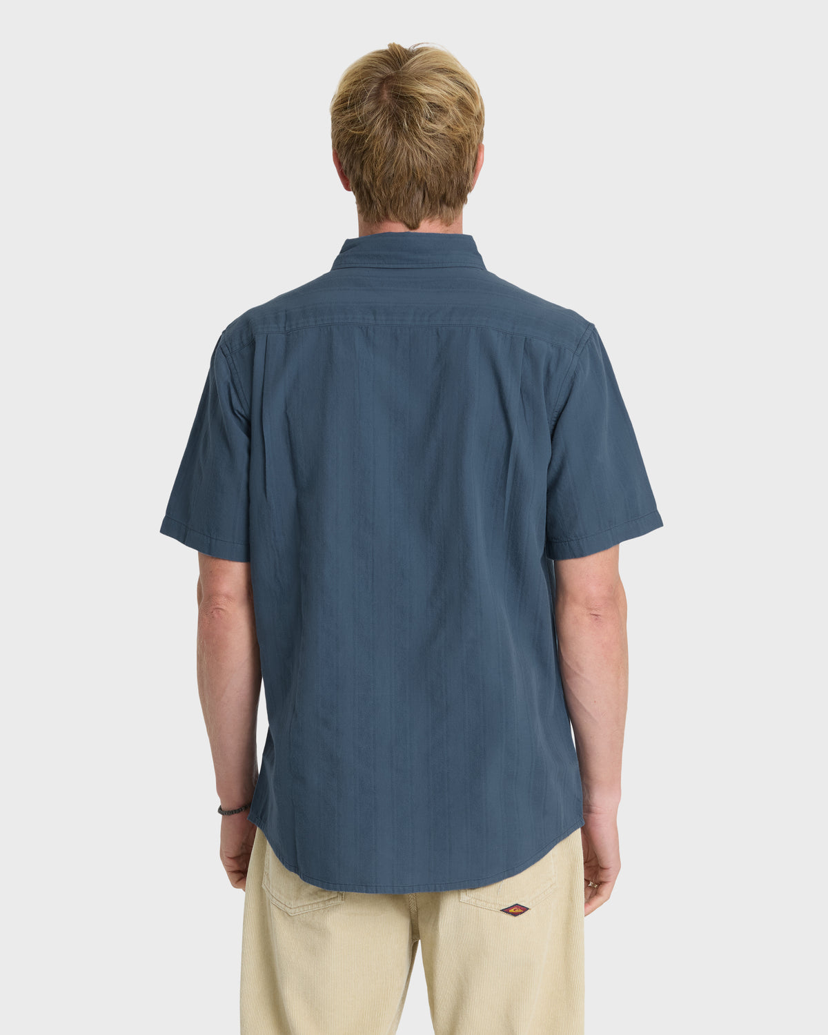 Dobby-Stripe-Classic-Short-Sleeve-Woven-Shirt-Dark-Denim-2