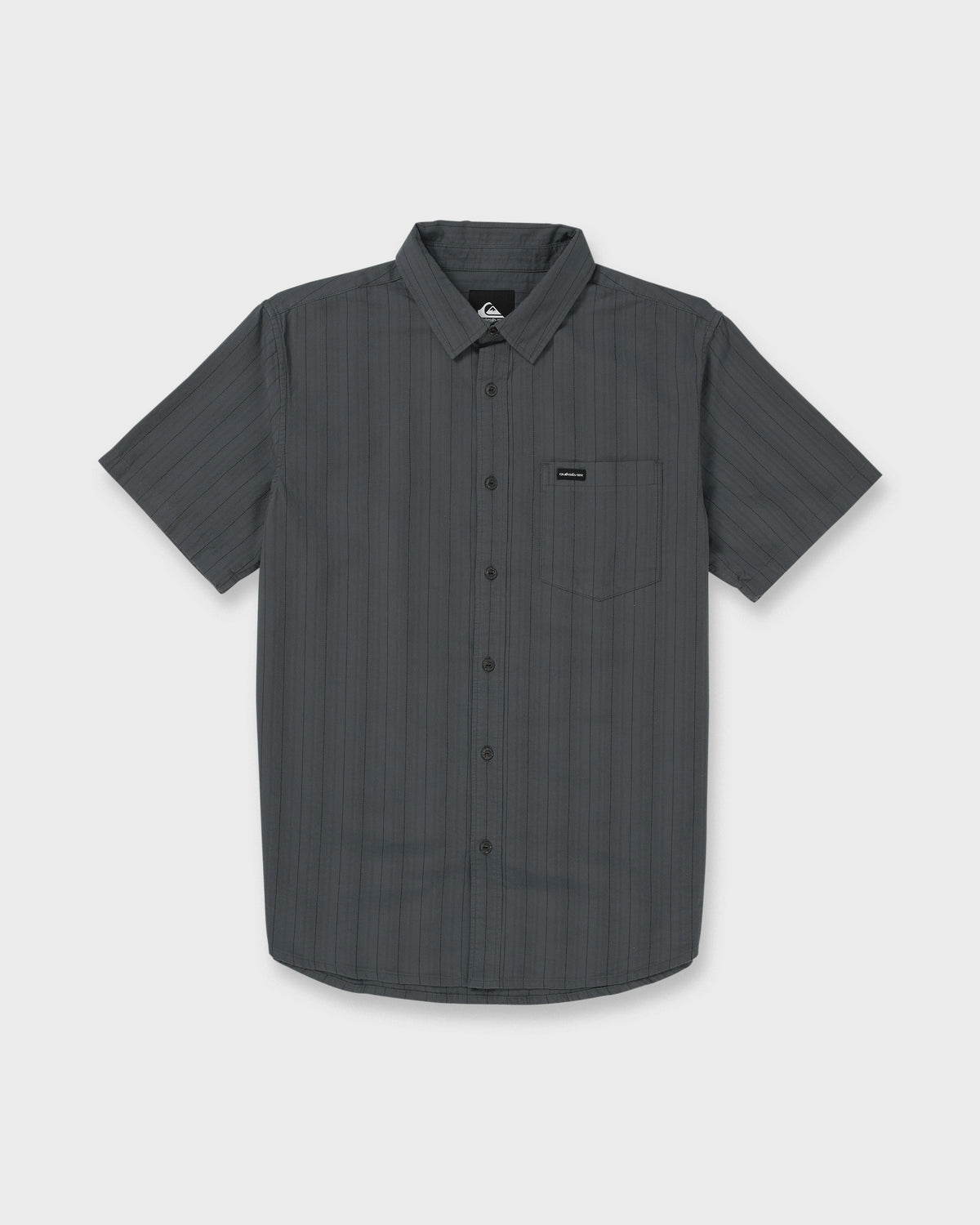 Dobby Stripe Classic Short Sleeve Shirt - Iron Gate