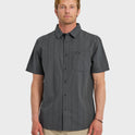Dobby Stripe Classic Short Sleeve Shirt - Iron Gate