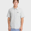 Dobby Stripe Classic Short Sleeve Woven Shirt - Micro Chip