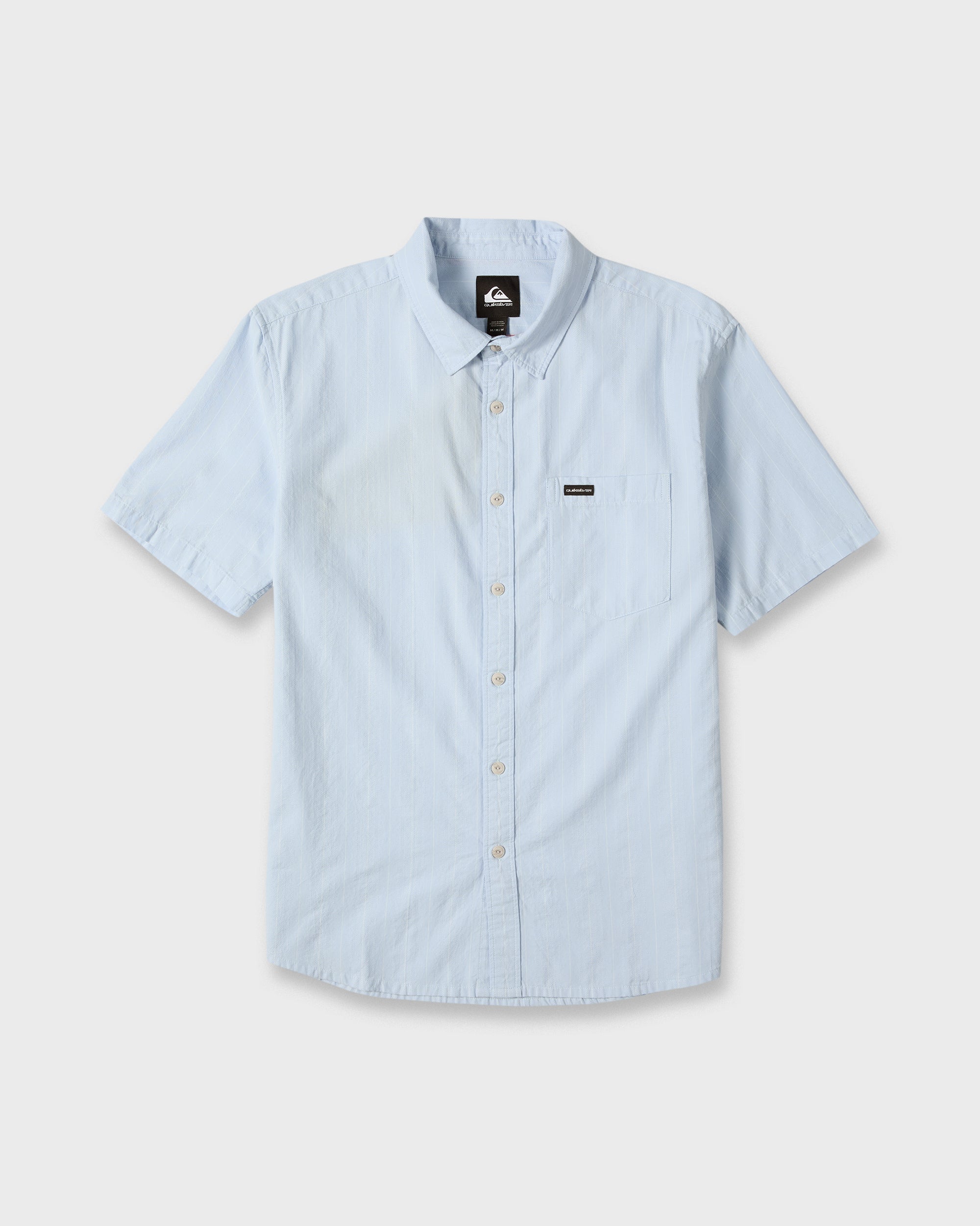 Dobby Stripe Classic Short Sleeve Woven Shirt - Skyway | Quiksilver