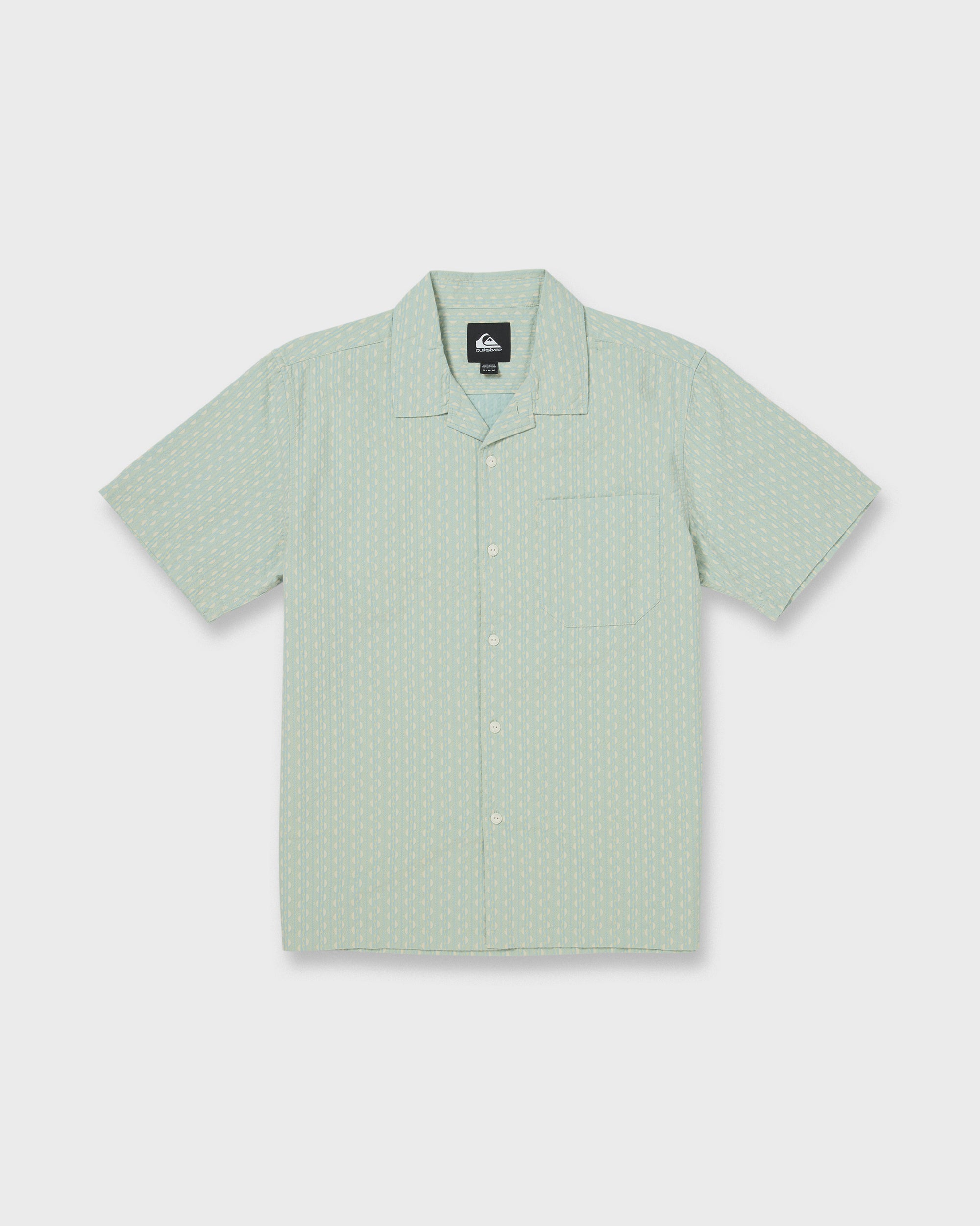 Horizons Casual Seersucker Short Sleeve Shirt - Blue Haze | Quiksilver