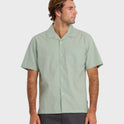 Horizons Casual Seersucker Short Sleeve Shirt - Blue Haze