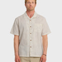 Lo-Biscus DNA Short Sleeve Camp Shirt - Snow White