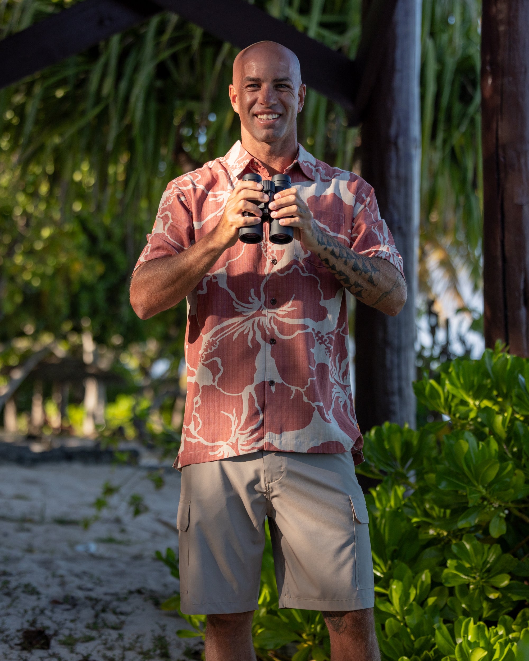 Waterman Bay Breeze Short Sleeve Shirt - Marsala | Quiksilver