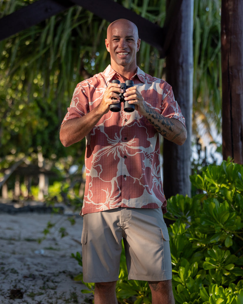 Waterman Bay Breeze Short Sleeve Shirt - Marsala