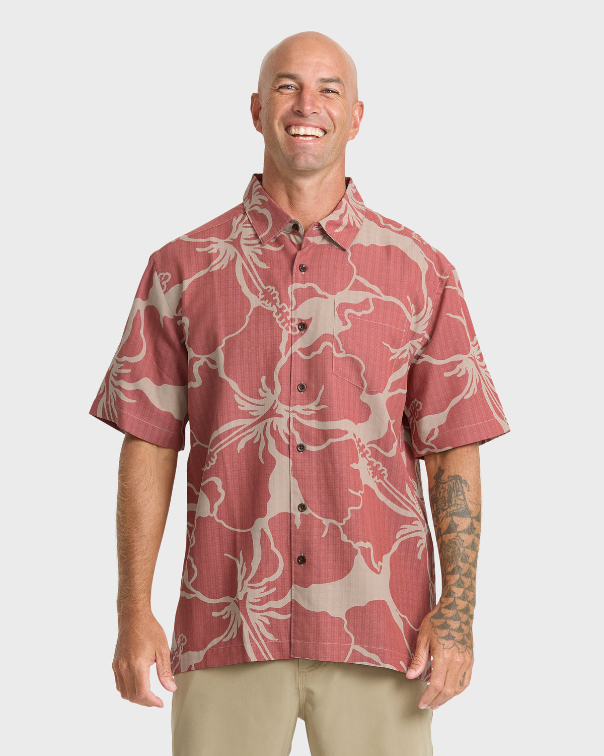 Waterman-Bay-Breeze-Short-Sleeve-Shirt-Marsala-1