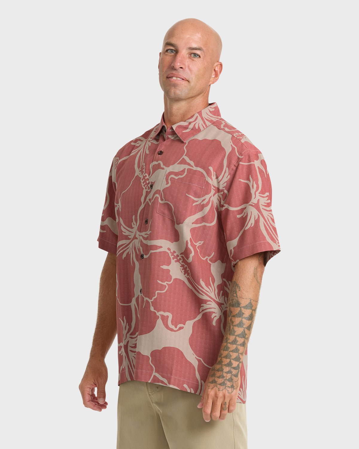 Waterman-Bay-Breeze-Short-Sleeve-Shirt-Marsala-4
