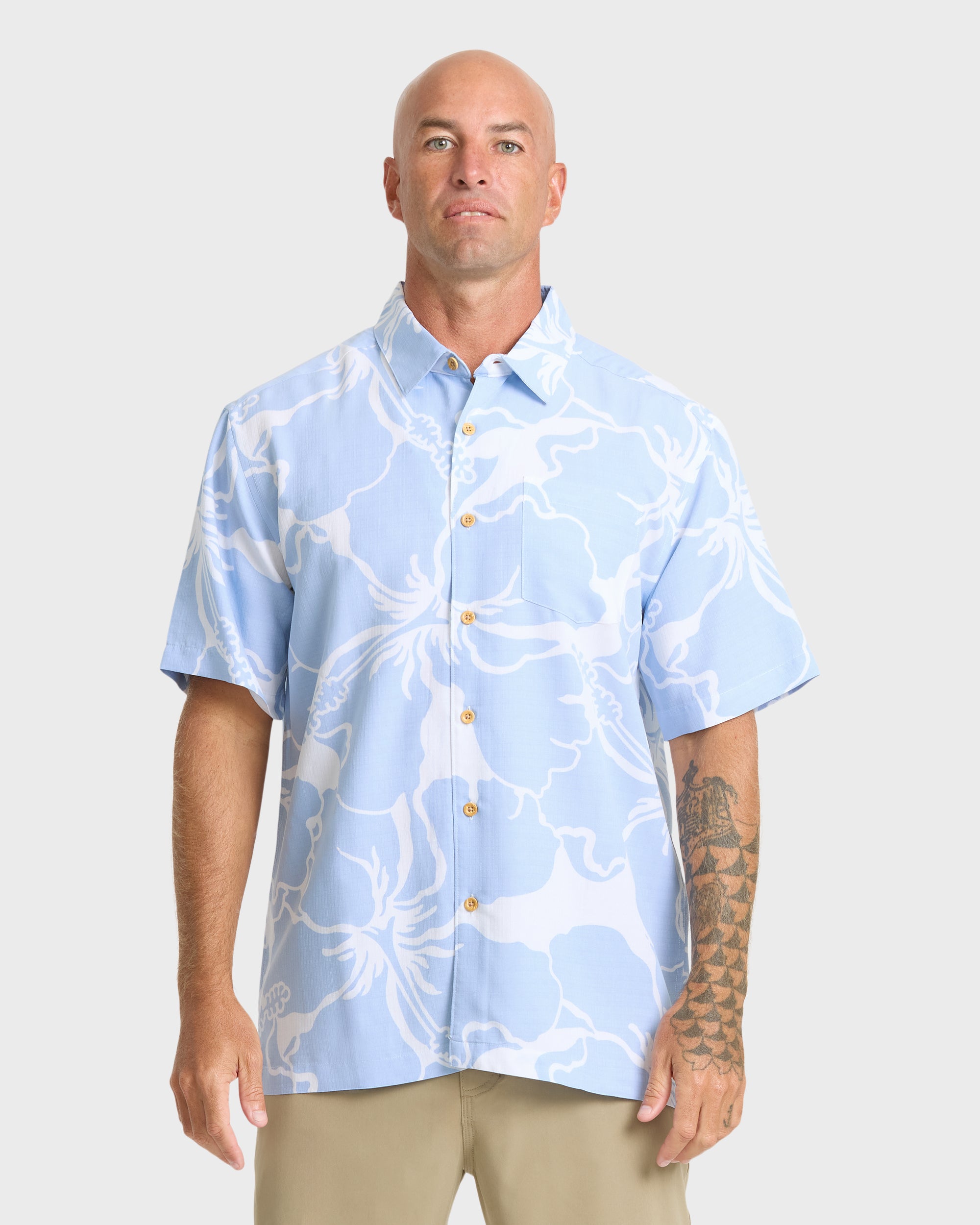 Waterman Bay Breeze Short Sleeve Shirt - Skyway | Quiksilver