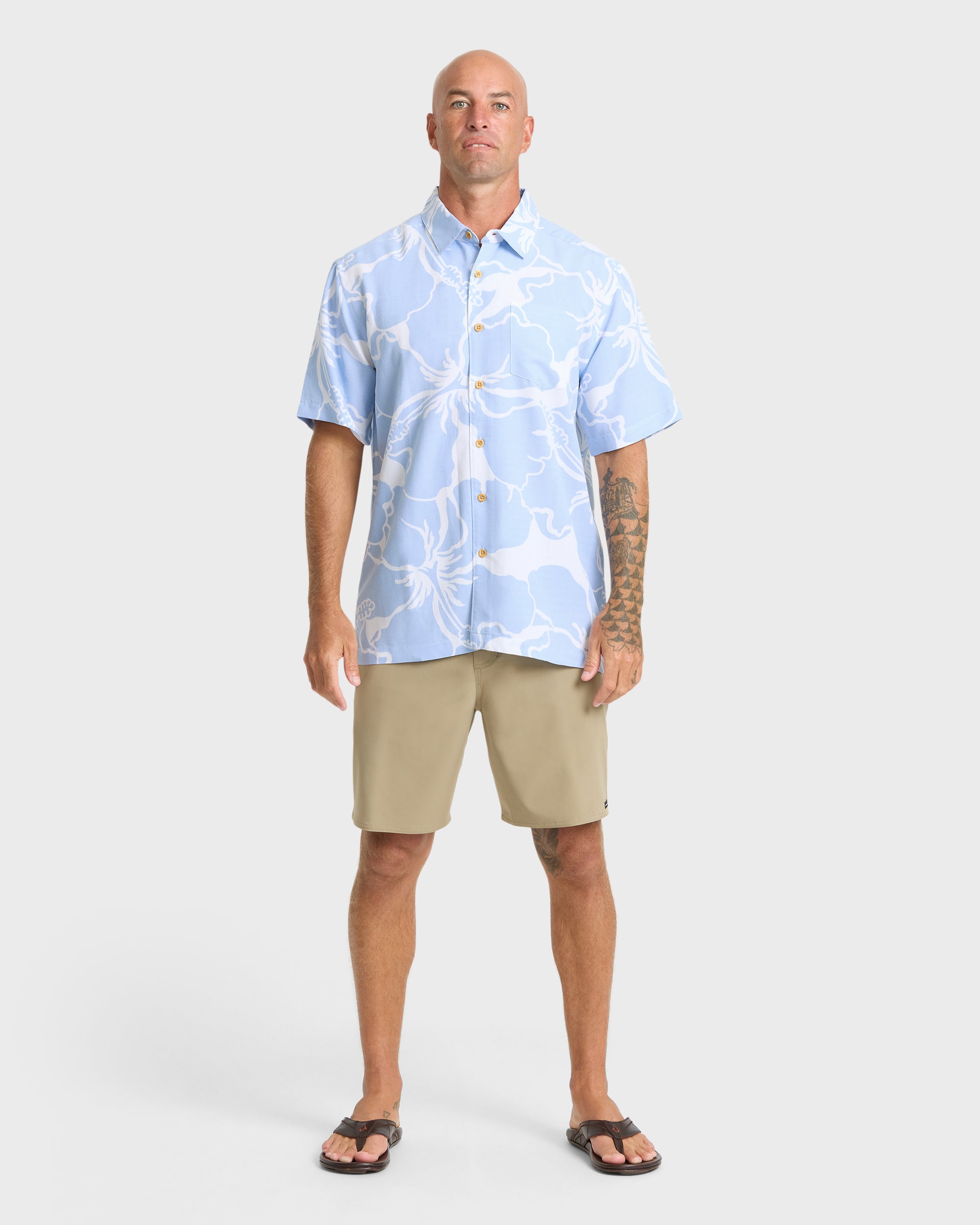 Waterman Bay Breeze Short Sleeve Shirt - Skyway | Quiksilver