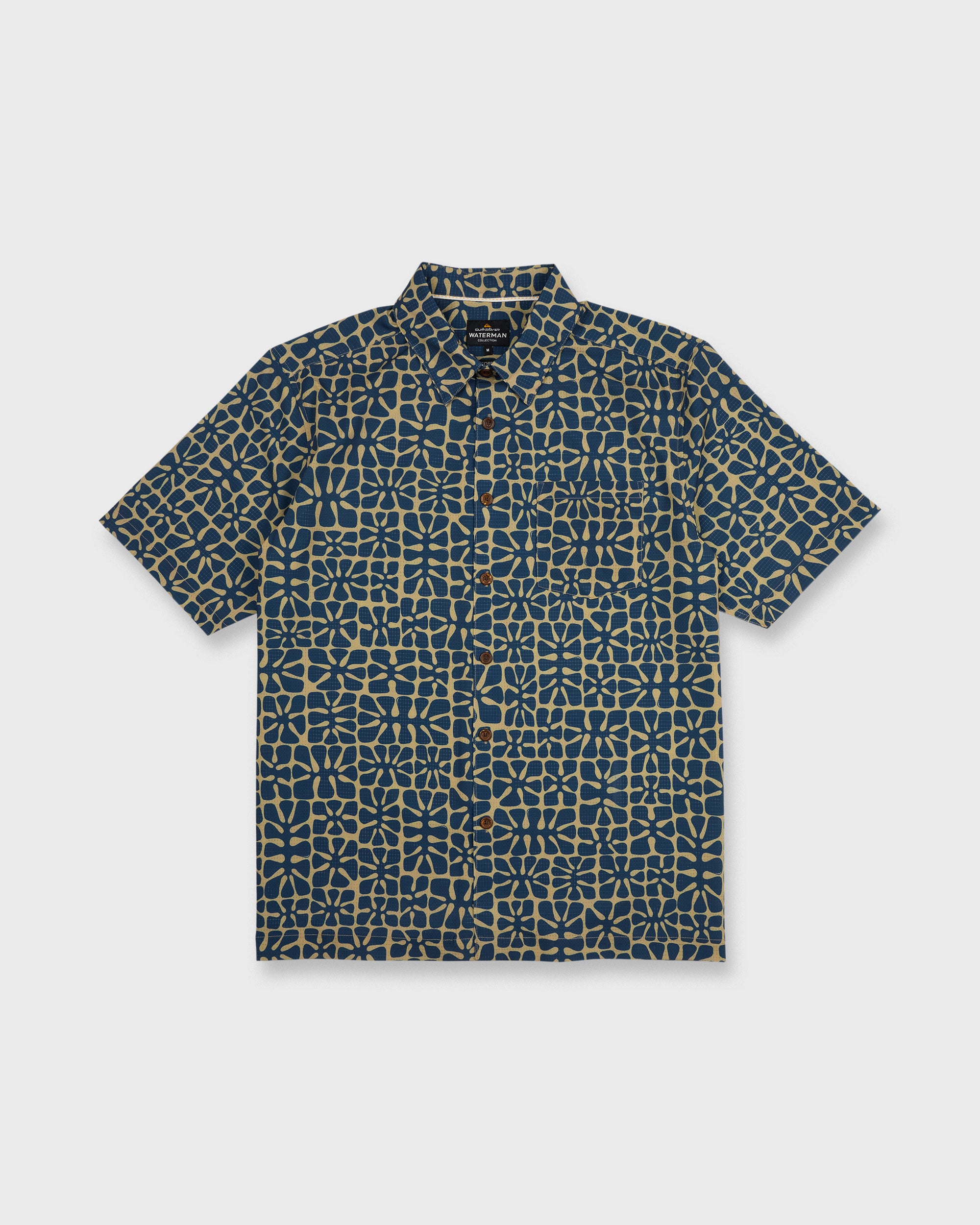 Waterman Coral Sea Performance Short Sleeve Shirt - Dark Denim