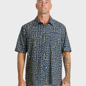 Waterman Coral Sea Performance Short Sleeve Shirt - Dark Denim