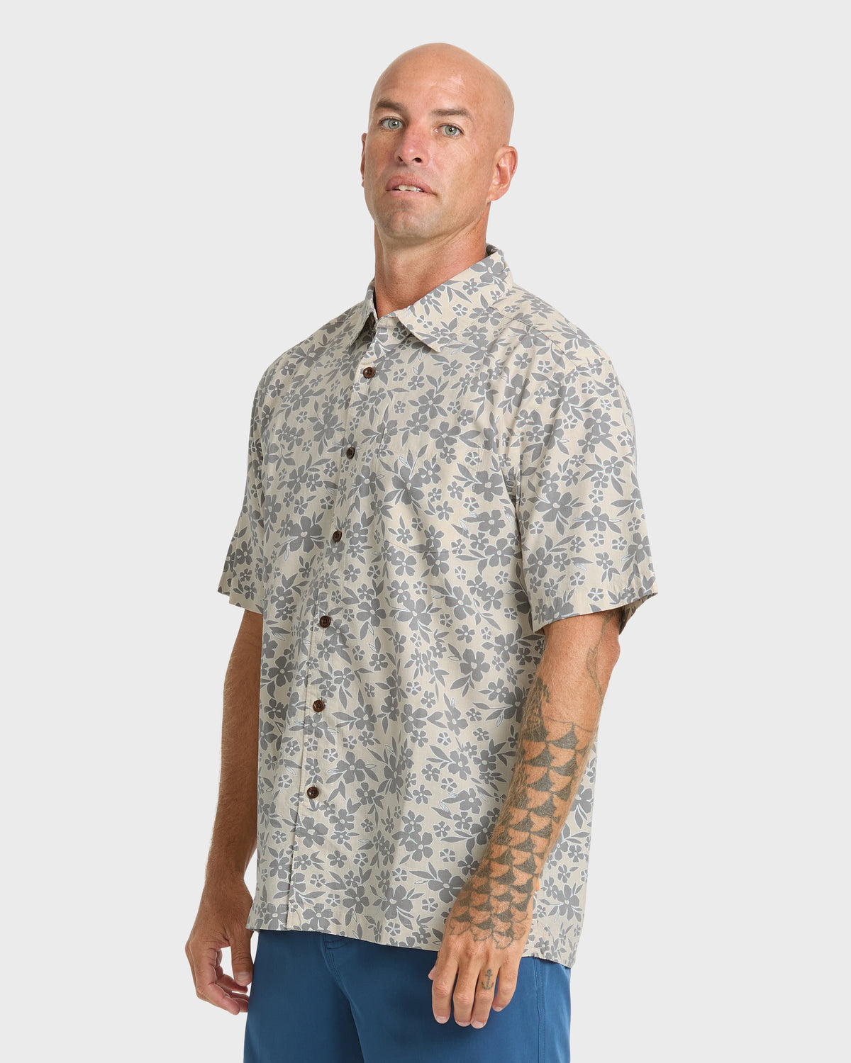 Waterman-Flower-Field-Short-Sleeve-Shirt-Moonbeam-4