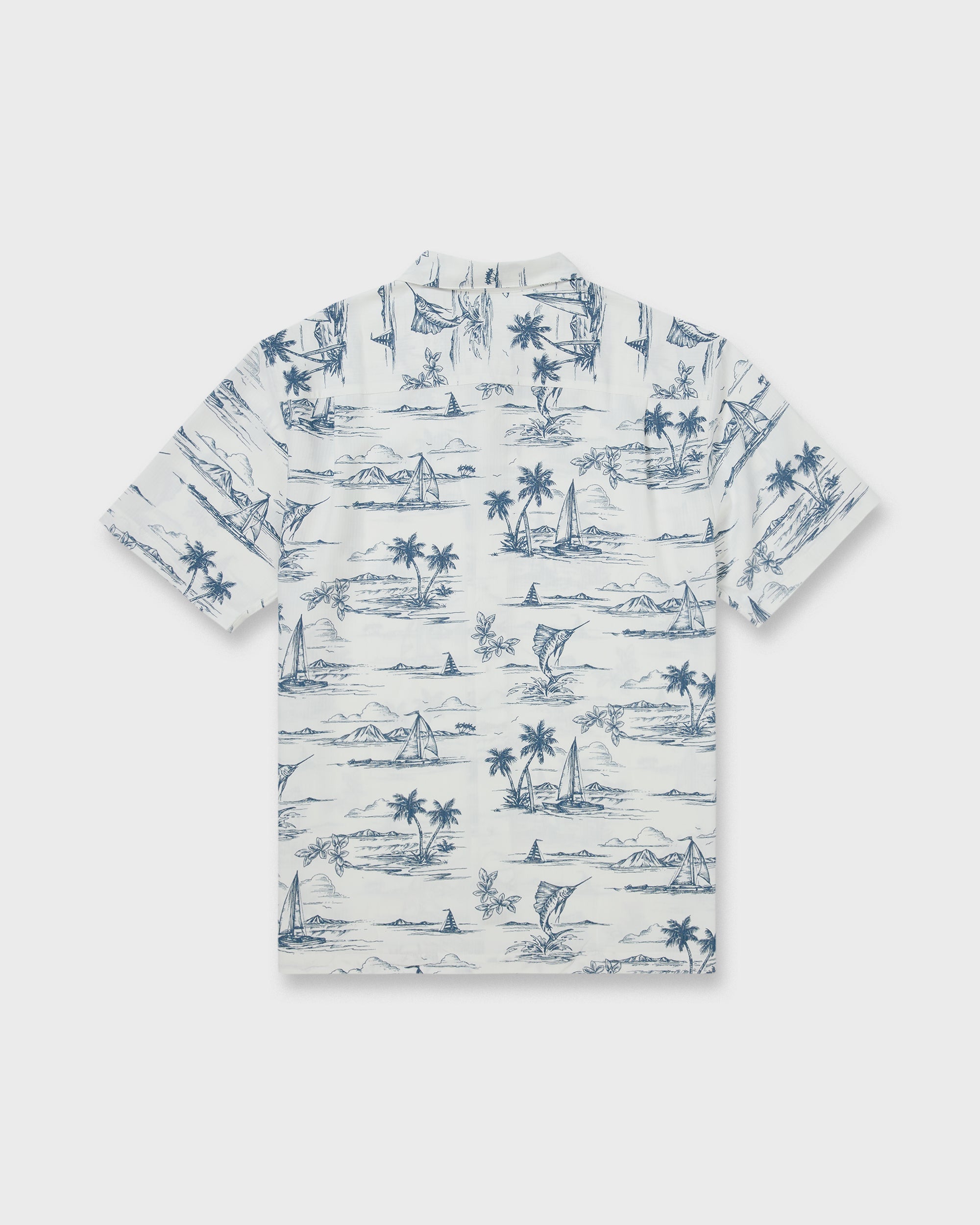 Waterman Sail Away Short Sleeve Shirt - Dark Denim | Quiksilver
