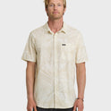 Aruba Palm Classic Stretch Short Sleeve Shirt - Snow White