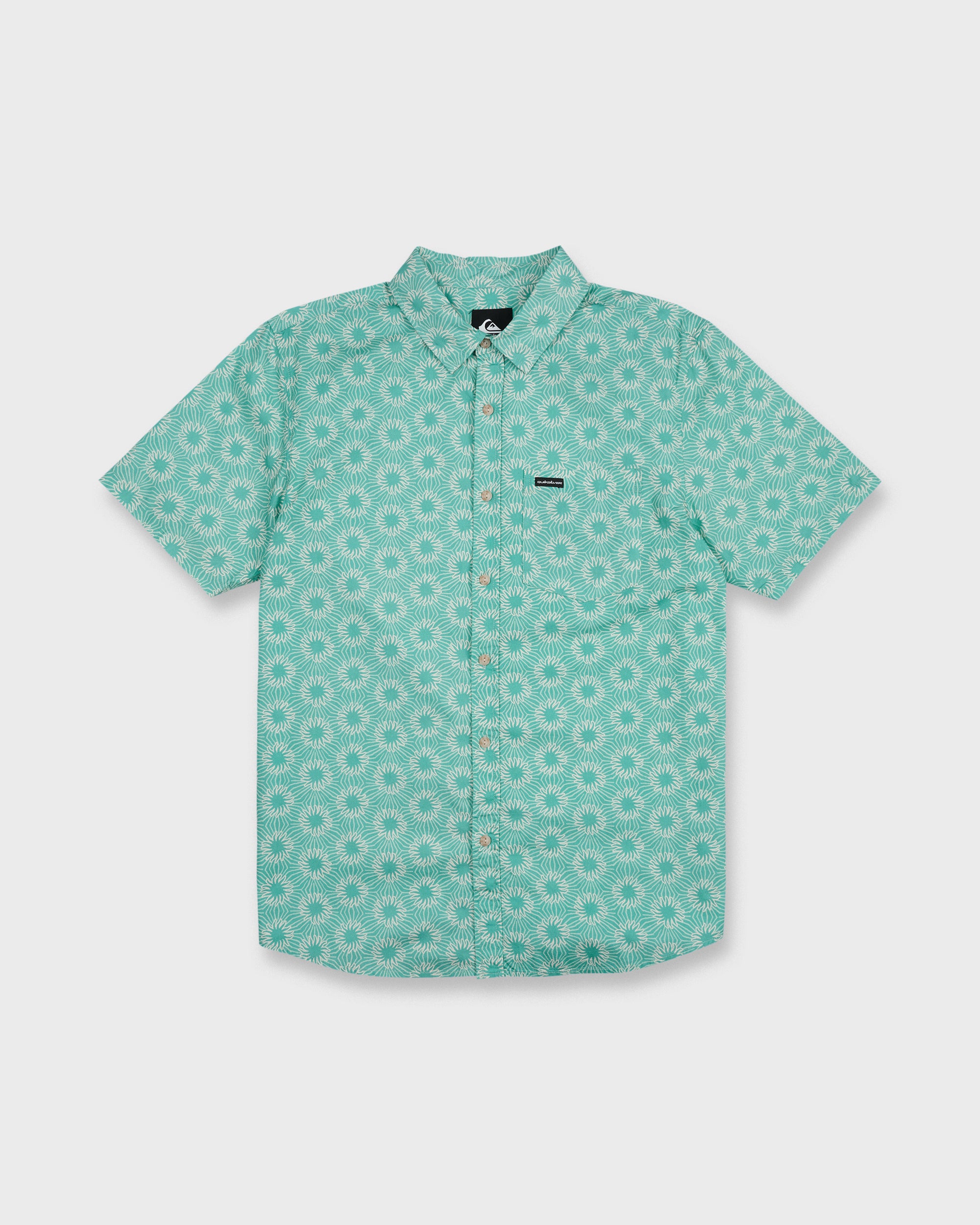 Ocean Mayhem Classic Short Sleeve Shirt - Aqua | Quiksilver