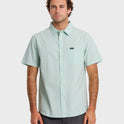 Shore Break Classic Short Sleeve Button-Up Shirt - Blue Haze