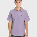 Shore Break Classic Short Sleeve Woven Button-Up Shirt - Daybreak