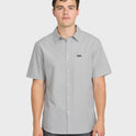 Shore Break Classic Short Sleeve Woven Button-Up Shirt - Micro Chip